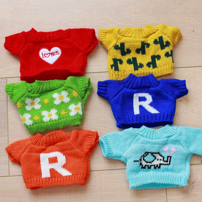 30cm Игрушечная кукла, аксессуары для одежды, гиалуроновая кислота, утка, ягненка, медведь, хлопковая кукла, кукла, свитер, мини