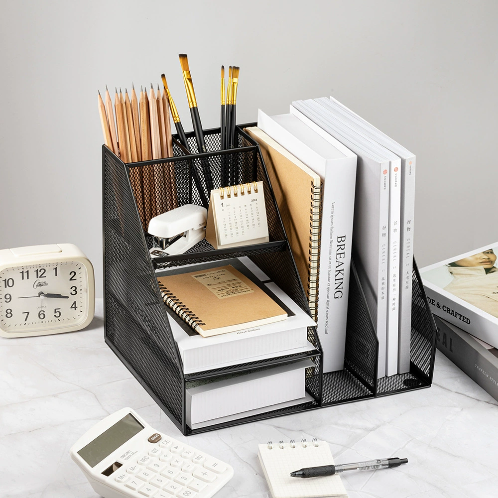 Новая многослойная настольная офисная стойка для файлов, книжная полка, вертикальная рамка для файлов, Офисная стойка для хранения