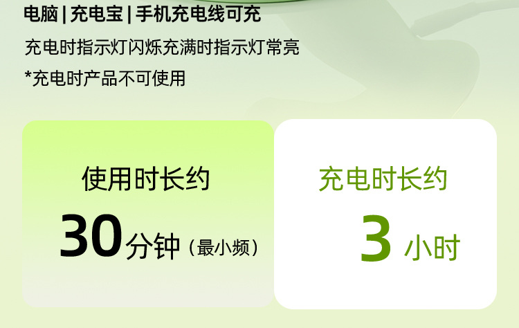 Jiuai Wearable Vibrating Sucking Massager with Remote Control, Green, 10 Vibration Modes — detail image 30