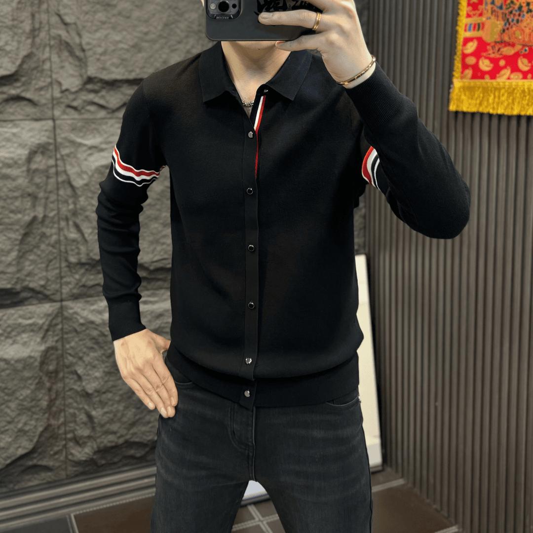 Demi-season knitted cardigan