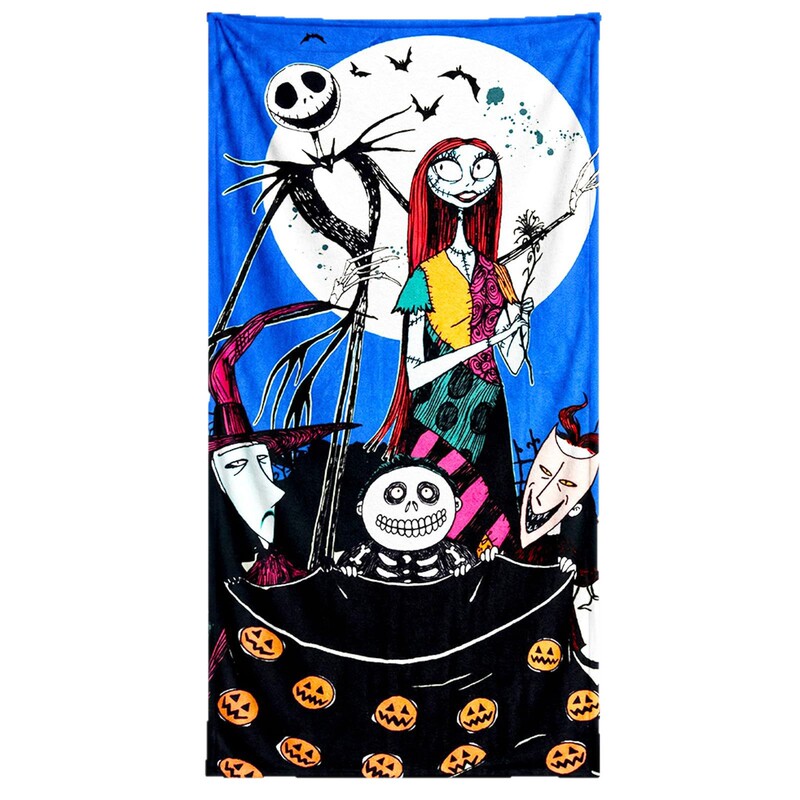 Amazon's Best-Selling Christmas Skull Jack Cartoon Anime Beach Towel the Nightmare before Christmas Bath Towel Amazon's Best-Selling Christmas Skull Jack Cartoon Anime Beach Towel the Nightmare before Christmas Bath Towel