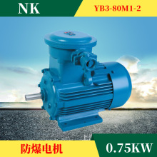 防爆电机YBX3系列80M2-2 1.1KW隔爆型三相异步电动机 卧式电机