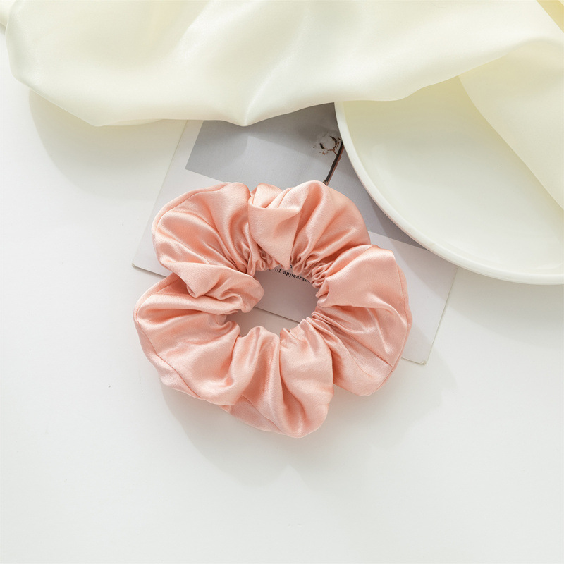 Nuevo anillo de cabello de seda Amazon color sólido universal anillo de cabello de seda coreana anillo de cabello de seda