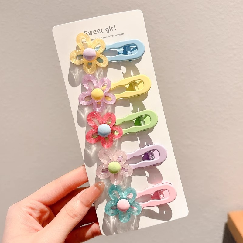 Niños lindos cartones de dibujos animados pinzas de cabello 2025 nuevas niñas pinzas de cabello de color lateral frisa pinzas de cabello adornamientos para el cabello