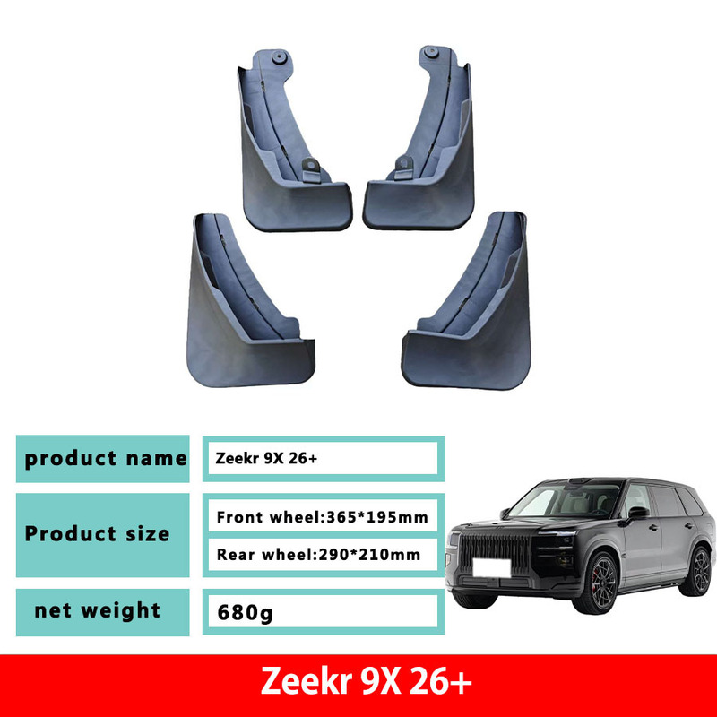 Special new mud flaps for Zeekr X, Zeekr MIX, Zeekr 7X, 9X, Zeekr car original factory mud flaps accessories