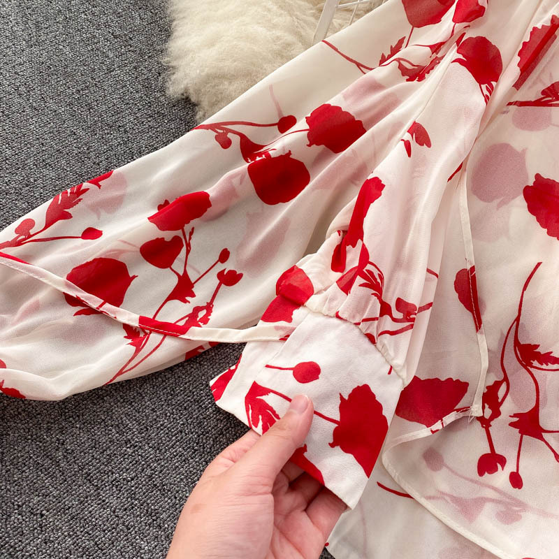 Title 27, Bedrucktes Chiffon-Kurzhemd im Split-Rock-Desig...