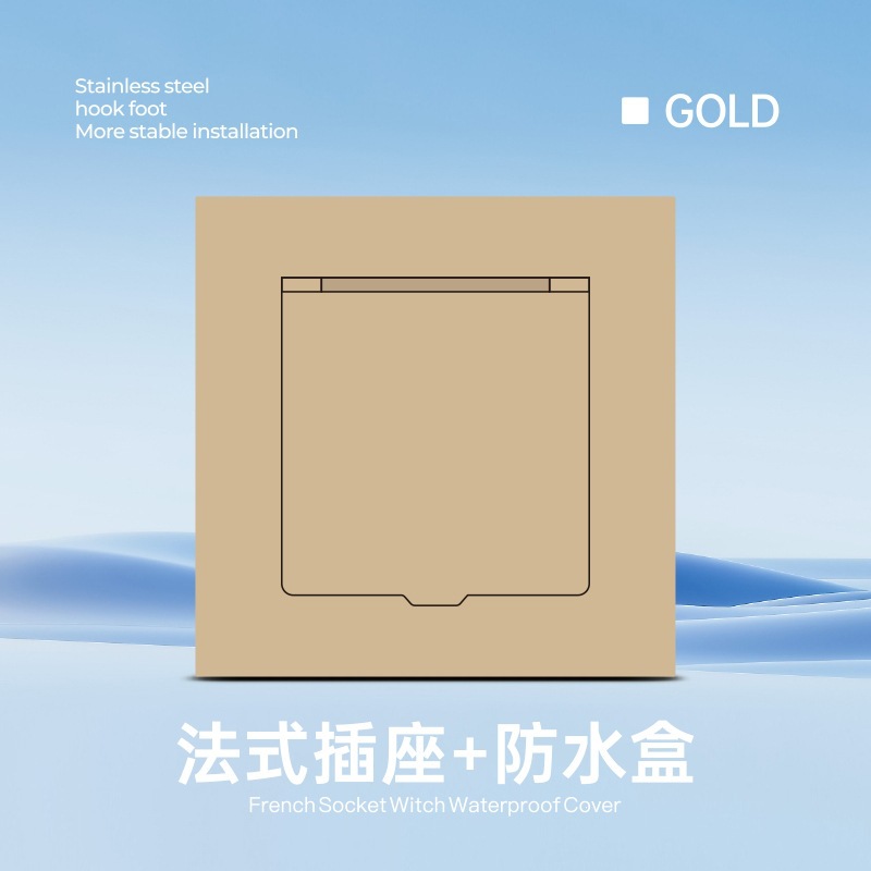 Interruptor y Tomacorriente de Pared Ultrafino Estándar Europeo de Bronce de Estaño y Fósforo Mecánico para Pared image 45