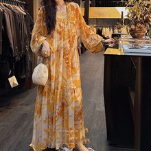 现货【蝉翼】重工烧花两件套连衣裙红人衣橱收腰连衣裙时尚潮流