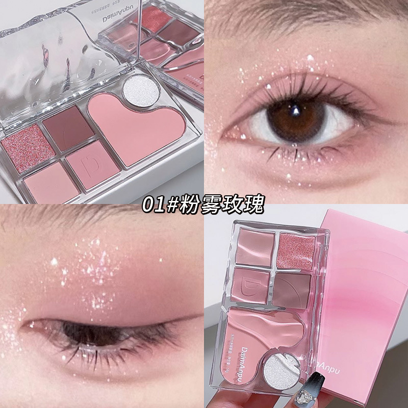 Daimanpu水月六色アイシャドー盤は繊細で飛びにくいです。|undefined