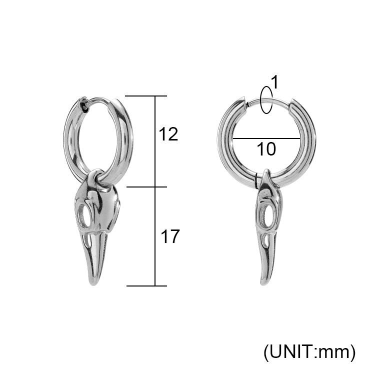 Minimalistiske herre øreringe i rustfrit stål retro_voghion.com