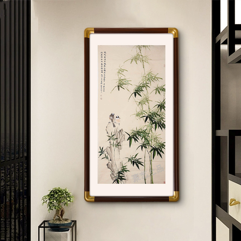 Calligraphy calligraphy and painting traditional Chinese painting frame mounting frame square photo frame wall-mounted calligraphy and painting works paper mounting frame frame