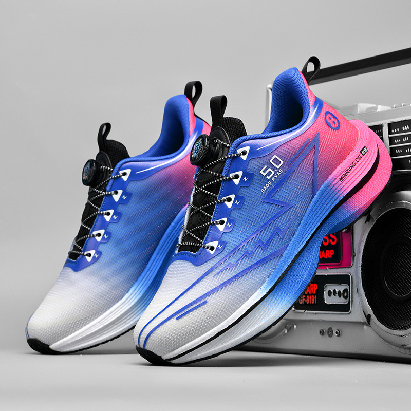 Red Rabbit 8PRO zapatos de correr botón giratorio para hombres y mujeres, exámenes físicos de estudiantes de carreras de carbono de amortiguación de zapatos respirables