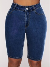 A 76331 Straight Leg Casual Denim Shorts ֱͲţ�п� �羳