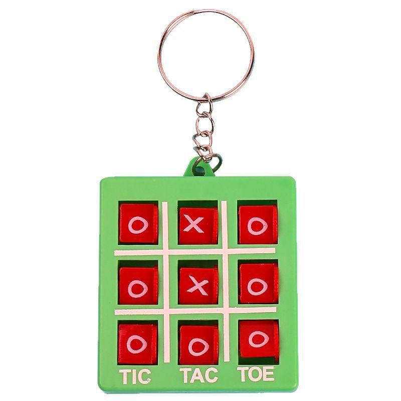 クロスボーダー井字碁XO三子碁のキーホルダー小学生のプラスチックの井戸を渡るゲームの益智サークルのフォークの贈り物のおもちゃ|undefined