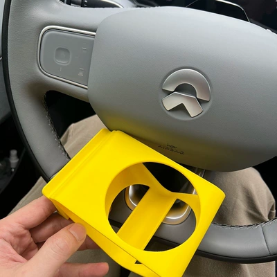 holder for the center console, Car cup holder/beverage holder - 3d-printed-yellow