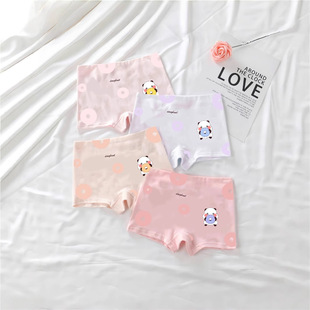 Summer New Kidsren's Underwear Cartoon Boxer Briefs Baby Bread Pants Girls Soft and Comfortable Student Leggings