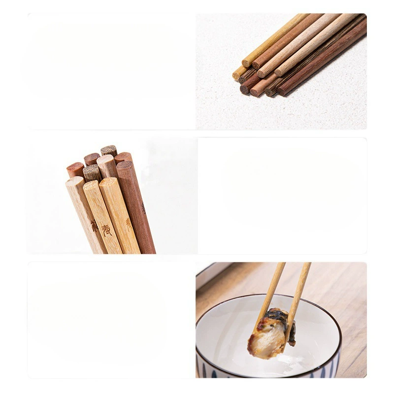 Chicken -winged wood chopsticks Household high -end solid wood iron red sandalwood divided 2024 new one person, one person, one chopstick no paint, no wax