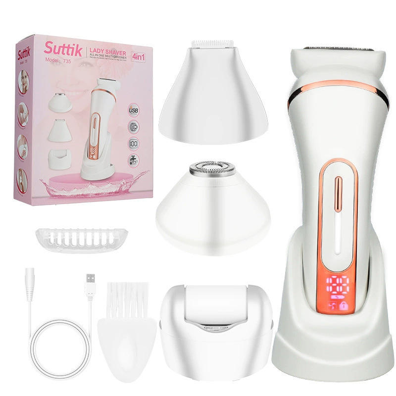 Instrumento de afeitado y recorte de cabello para mujer seis en uno, afeitadora para partes privadas, rectificadora de pies eléctrica, cortadora de nariz al por mayor image 8