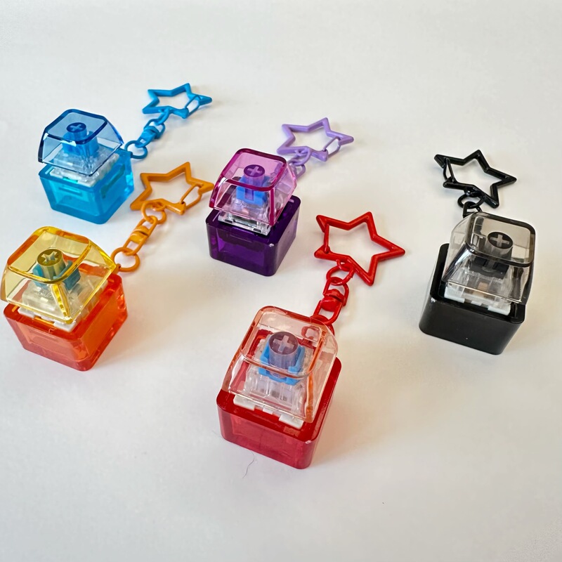 Cross-border decompression button PC cap fingertip pinch press mechanical keyboard decompression button keychain decompression toy