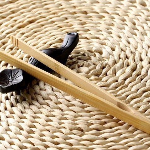 Wholesale Bamboo Straight Tea Clip, Gongfu Tea Set Accessory Clips with LOGO Addition