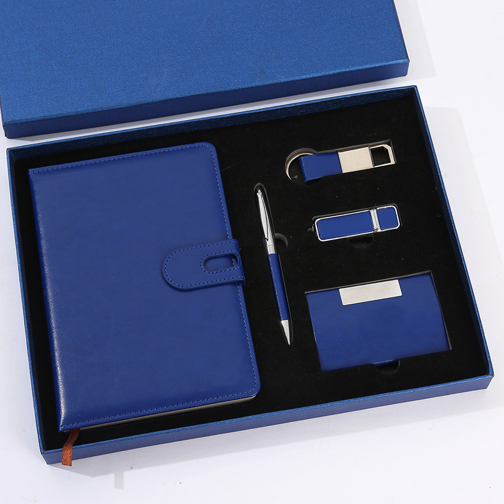 Cuaderno de negocios transfronterizos caja de regalo personalizada logotipo impreso foldable cuaderno de mano entrega mundial rápida portátil