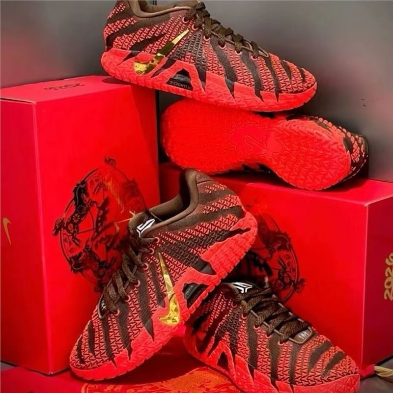 New Year Hot-Selling Morant 3Rd Generation Aj3 Year of the Horse Limited Edition Full-Length Air Cushion Men's and Women's Sports Student Campus Basketball Shoes