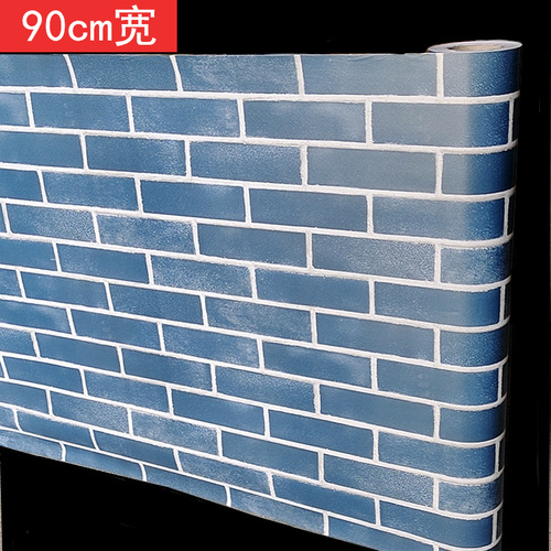 90 wide self-adhesive wallpaper brick pattern horizontal wall wall hotel barbecue shop decoration self-adhesive wallpaper with 10 meter waistline