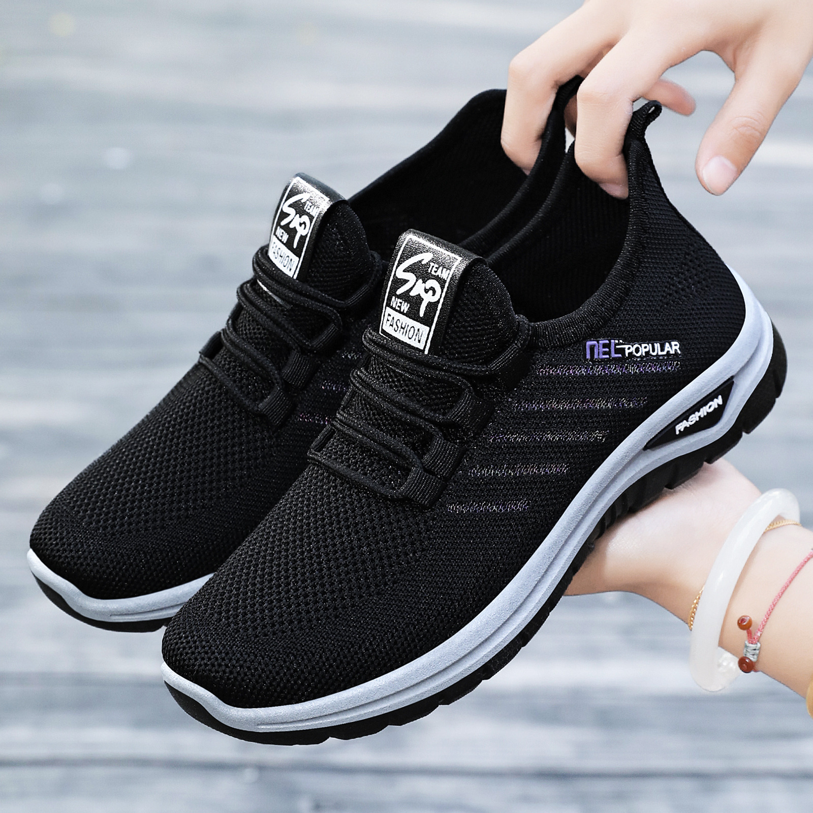 Zapatos de pareja de mujer zapatos de lazos grandes zapatos de mujer con suela suave zapatos casuales transpirables zapatos simples