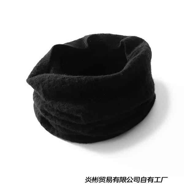 Wholesale cross-border autumn and winter thin cashmere neck warmers for men and women, pullover neck warmers, solid color scarves