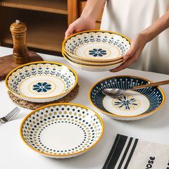 Nordic-style premium plates and serving dishes | Home-use Japanese-style plates | Ceramic fruit platters | High-fashion, Instagram-worthy bowl and plate set