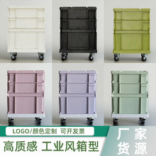 源头工厂 工业风加厚PP收纳箱 车载储物箱 多颜色门店陈列箱周转