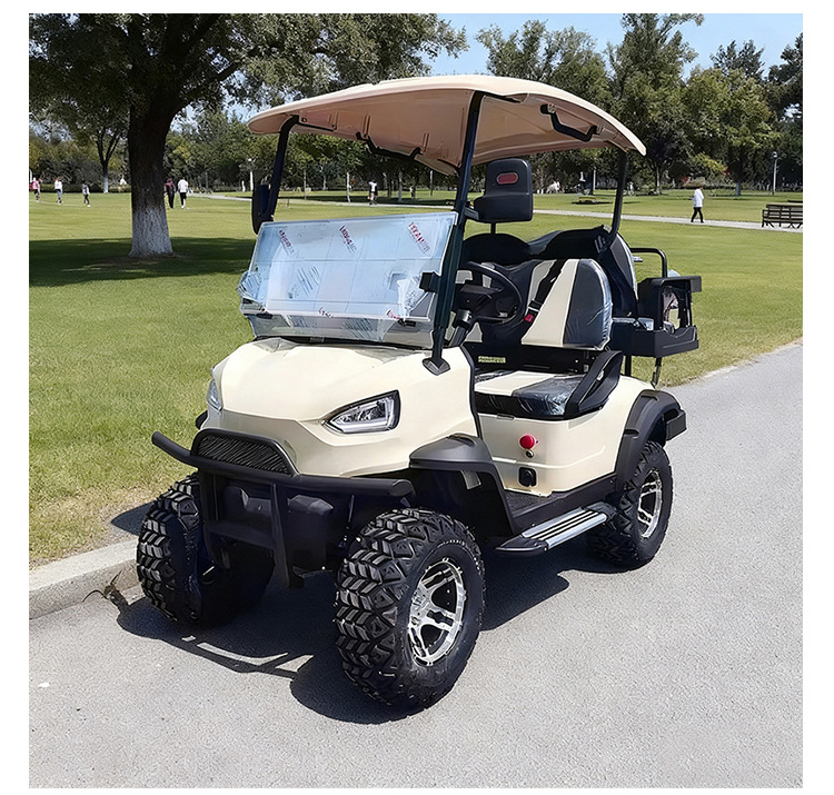 High-End Electric 2-4-6-Seater Golf Cart for Scenic Areas, Four-Wheel Patrol and Sightseeing Vehicle for Tourist Hotels