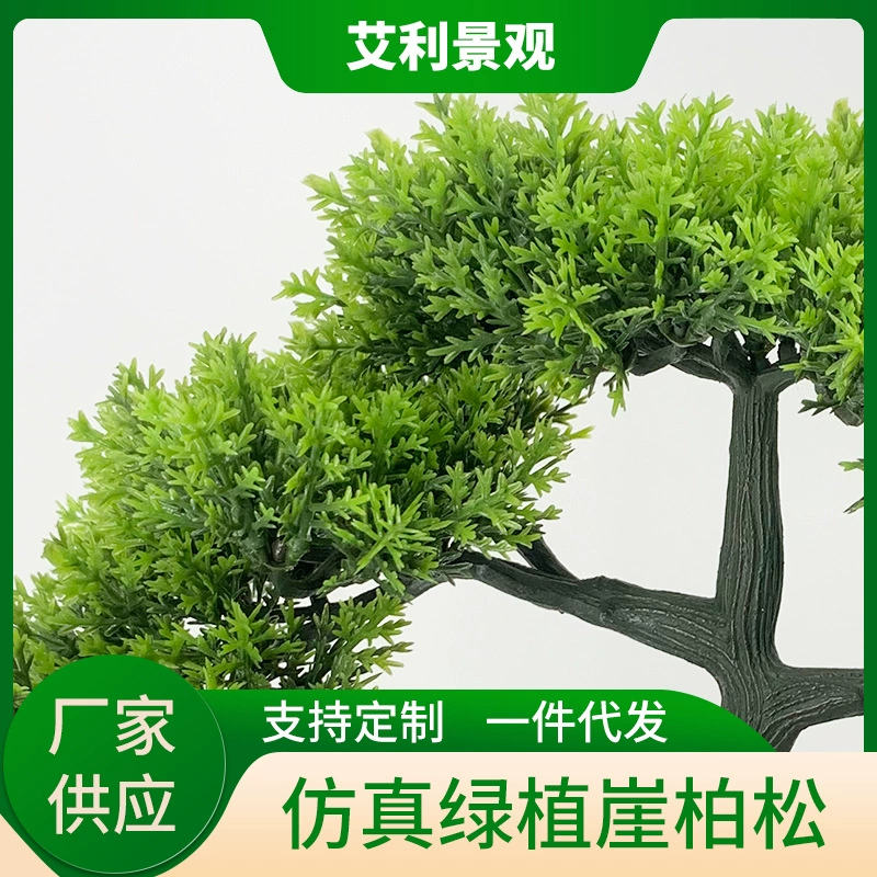 Пихта thuja в горшке, искусственные деревья, пластиковые суккуленты, растения для украшения гостиничного номера зелёные растения оптом