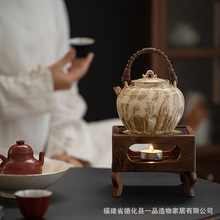 黑胡桃木温茶炉花茶壶蜡烛加热烤茶炉家用酒店保温煮茶器暖茶炉子