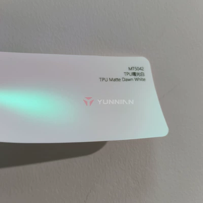 Auto Color Change Film wrap film, full car wrap, factory - tpu-dawn-white-15215m