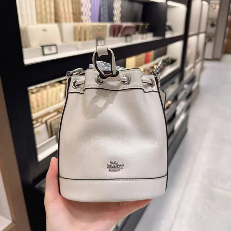 Koujia 新しいデンプシー巾着バケットバッグフォーチュンバケットクラシックロゴハンドバッグ老眼ショルダーメッセンジャーバッグ|undefined