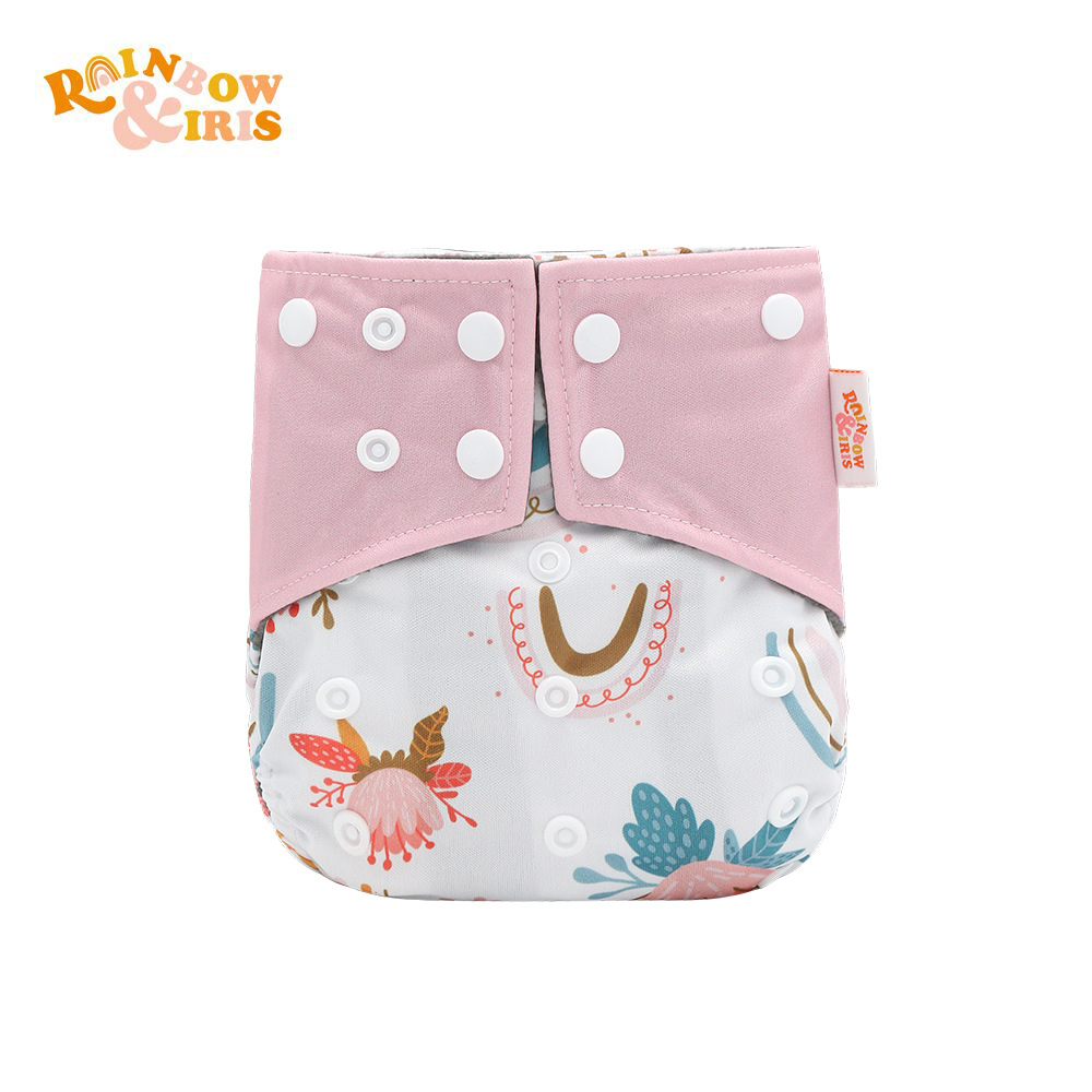 INS impresión digital de estilo occidental pañales de carbón de bambú pantalones de entrenamiento de fugas a prueba de agua anti-lado transfronterizo en stock pañal de tela