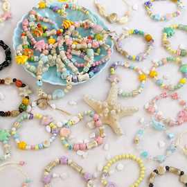 陶瓷手链小众设计高级感女甜美百搭文艺简约小清新海洋系列手串女