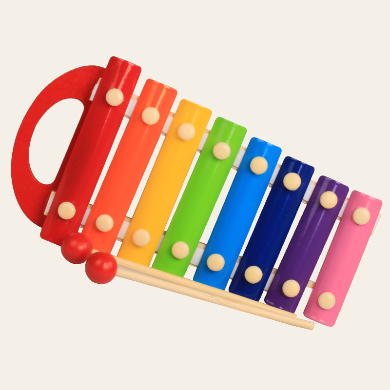 (2개) 나무    휴대용 8 톤 ACTOHARP ENLIGHTENING 조기 교육 노트 캐주얼 악기 부모-자식 장난감