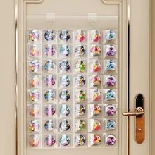 吧唧展示架挂墙透明防尘谷美小马分格宝莉徽章片谷子收纳挂袋