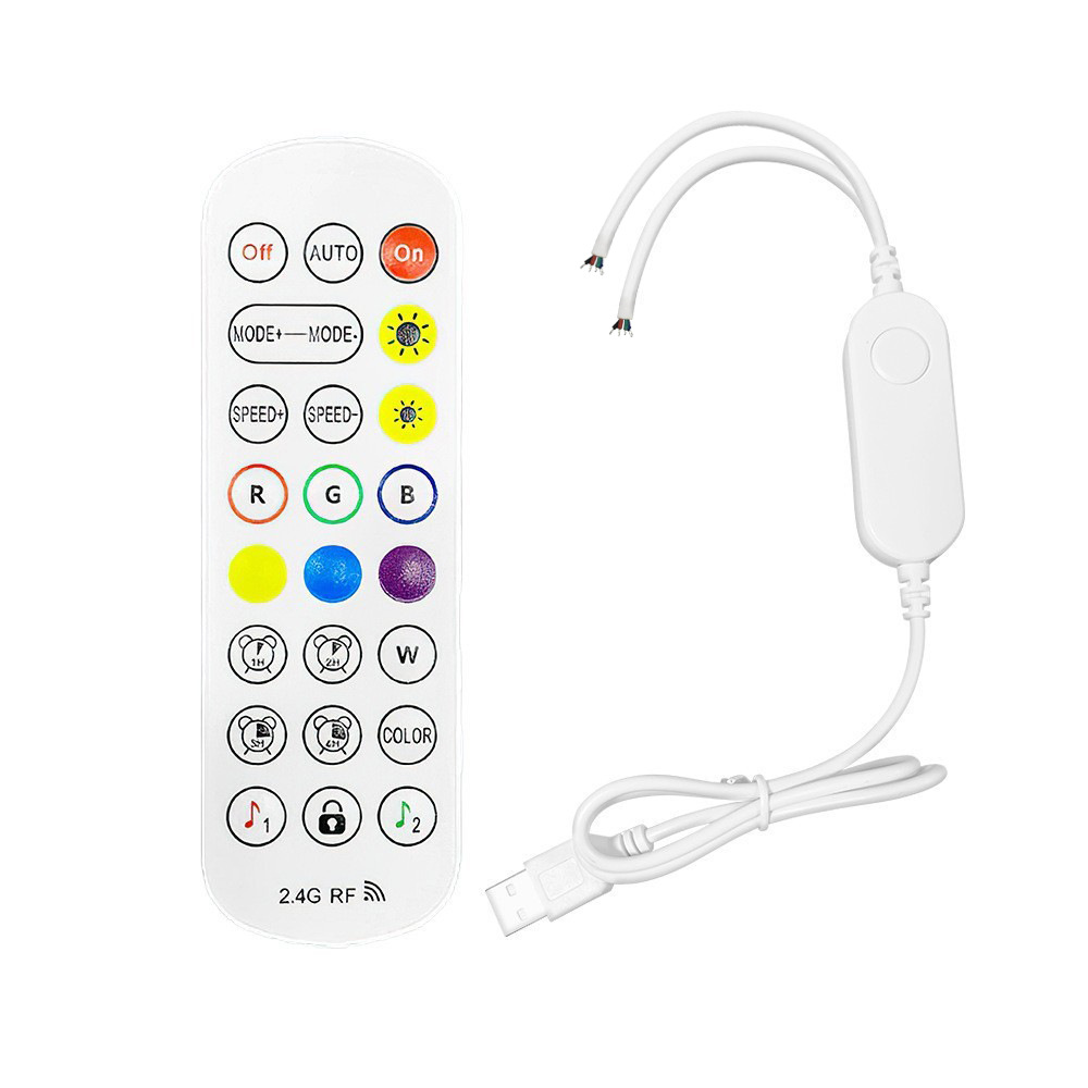 5V12V24V ışık şeridi fantom denetleyici 24 tuşlu Baolian lamba Bluetooth RGB dimmer renkli LED ışık şeridi kontrolü