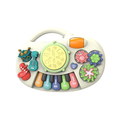 Infant and toddler enlightenment early education toys whack-a-mole English ancient poetry digital game multi-functional educational piano toy 3+