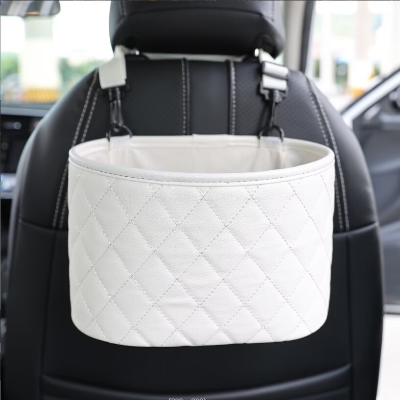 Suministros de coche de almacenamiento de coche de cuero paraguas basura puede fila trasera silla de coche de almacenamiento de la caja de almacenamiento de coche
