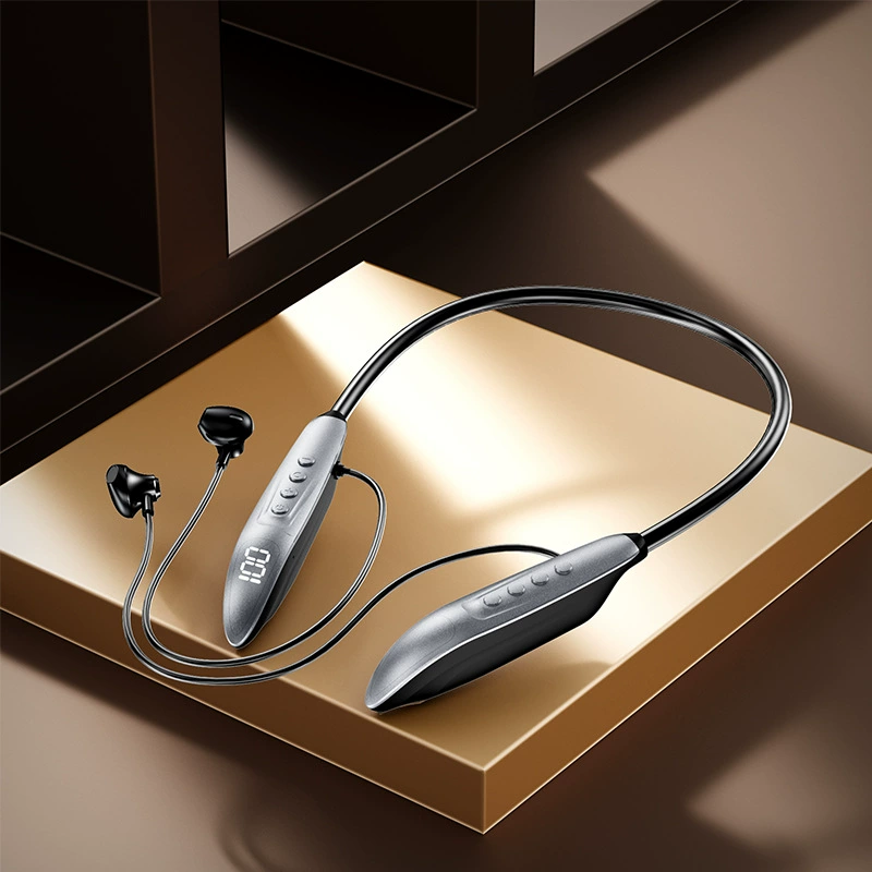 Bluetooth-наушники M518, шейный обод с цифровым LCD, Bluetooth v5.3, до 90 часов воспроизведения