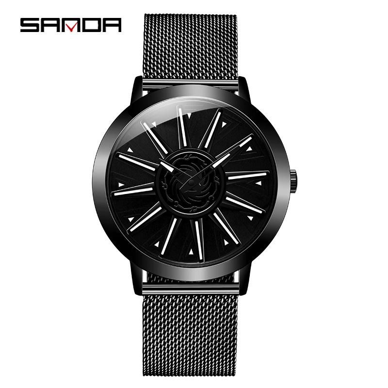 1032 메쉬 벨트 블랙