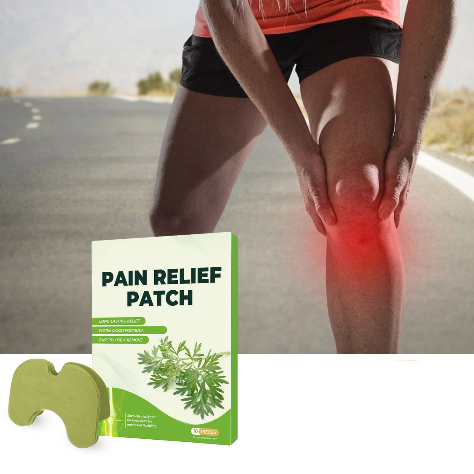 Mugwort Joint Care Patch for Joints, Lumbar Spine, Cervical Spine, Knees, Leg Muscles and Bones, Massage Comfort Care and Health Care Patch