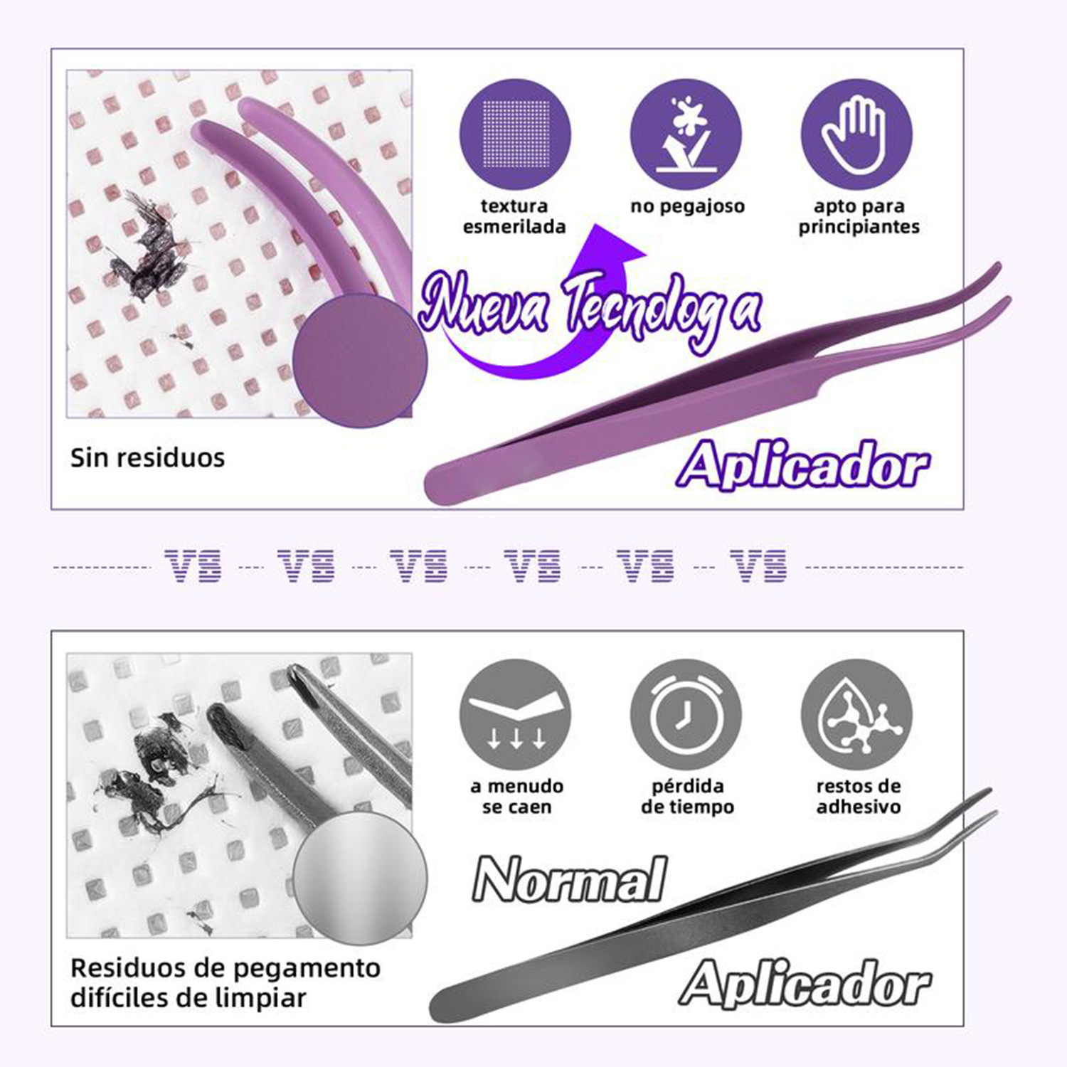 TK transfronterizo explosivo conjunto de extensión de pestañas grueso segmento de pelo floppy pestañas falsas