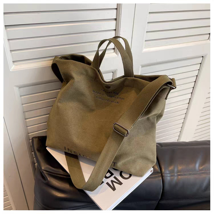 Borsa a tracolla in tela per computer portatile, grande capacità_voghion.com