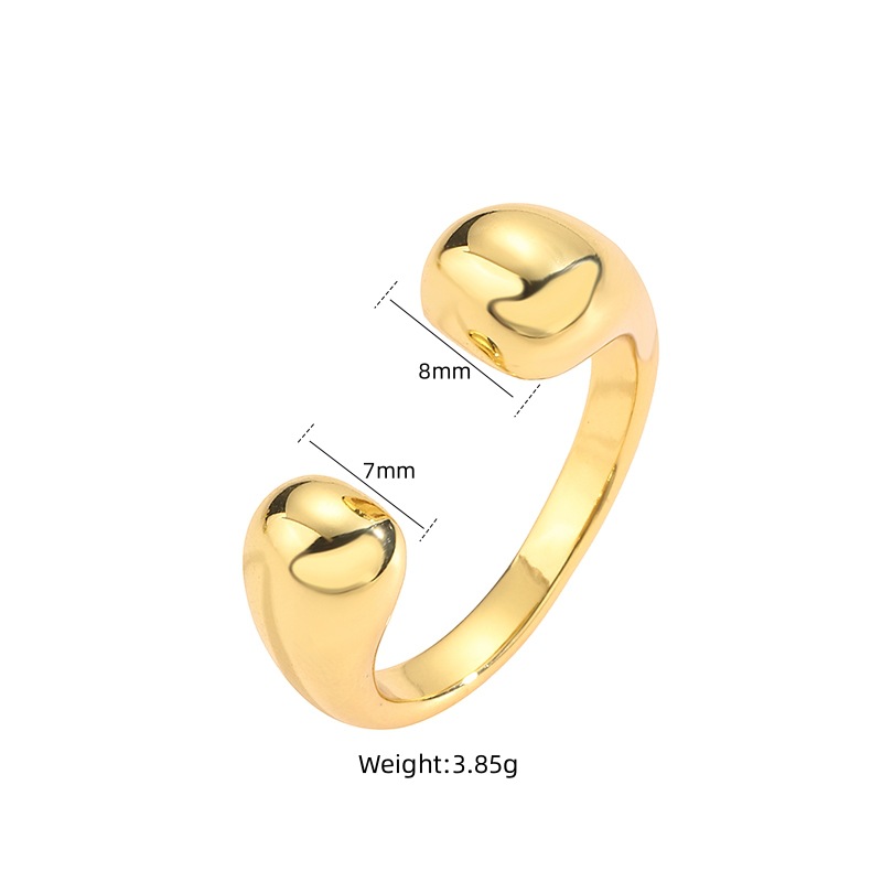 4g Weight Open Rings Classification Adjustable Ring Size 1 Piece Quantity Daily Occasion Copper Material Geometric, Solid Color, Knot Pattern Women's Gender Retro Style Copper Geometric Solid Color Knot Open Rings 2