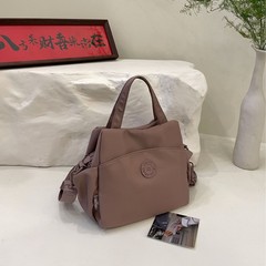 外贸时尚多层大容量手提包2025新款简约百搭尼龙单肩包女士斜挎包